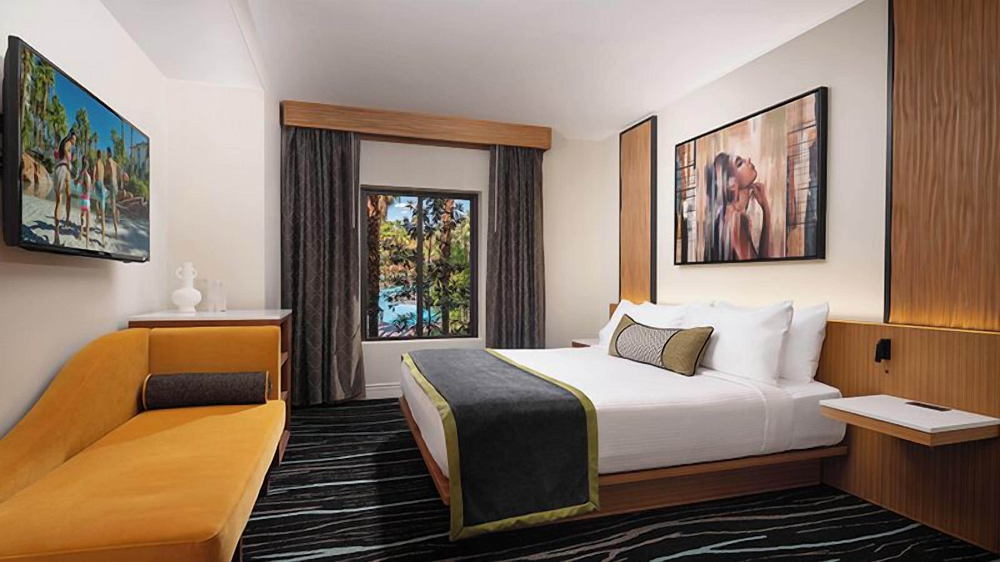 In-room safe, blackout curtains, iron/ironing board, bed sheets