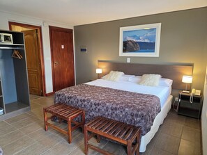 Habitación estándar doble | Minibar, caja fuerte, escritorio y tabla de planchar con plancha