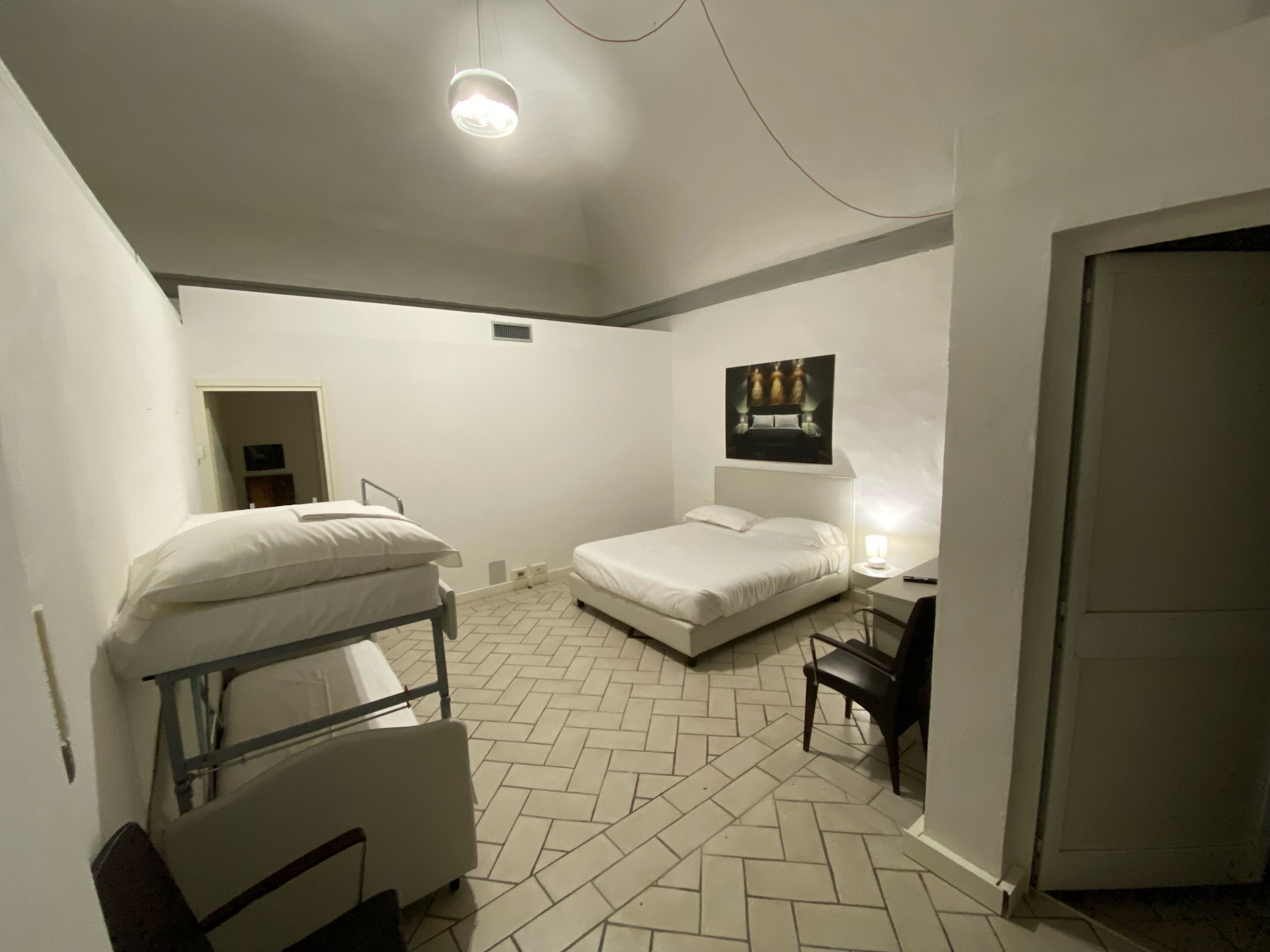 deluxe family room in dependance 101 | 1 bedroom, frette italian sheets, premium bedding, down duvets