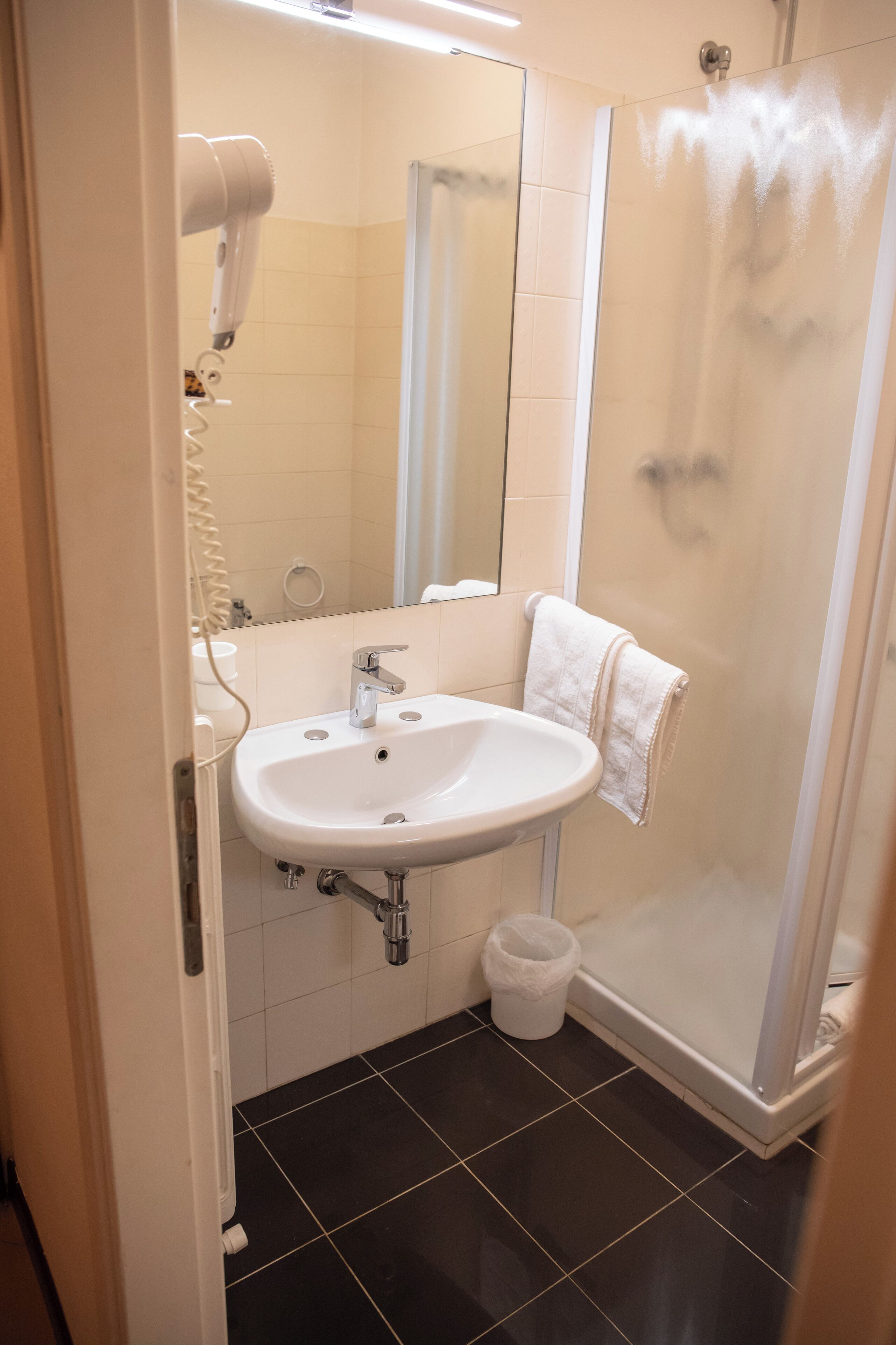 classic double room single use | bathroom | free toiletries, hair dryer, bidet, towels
