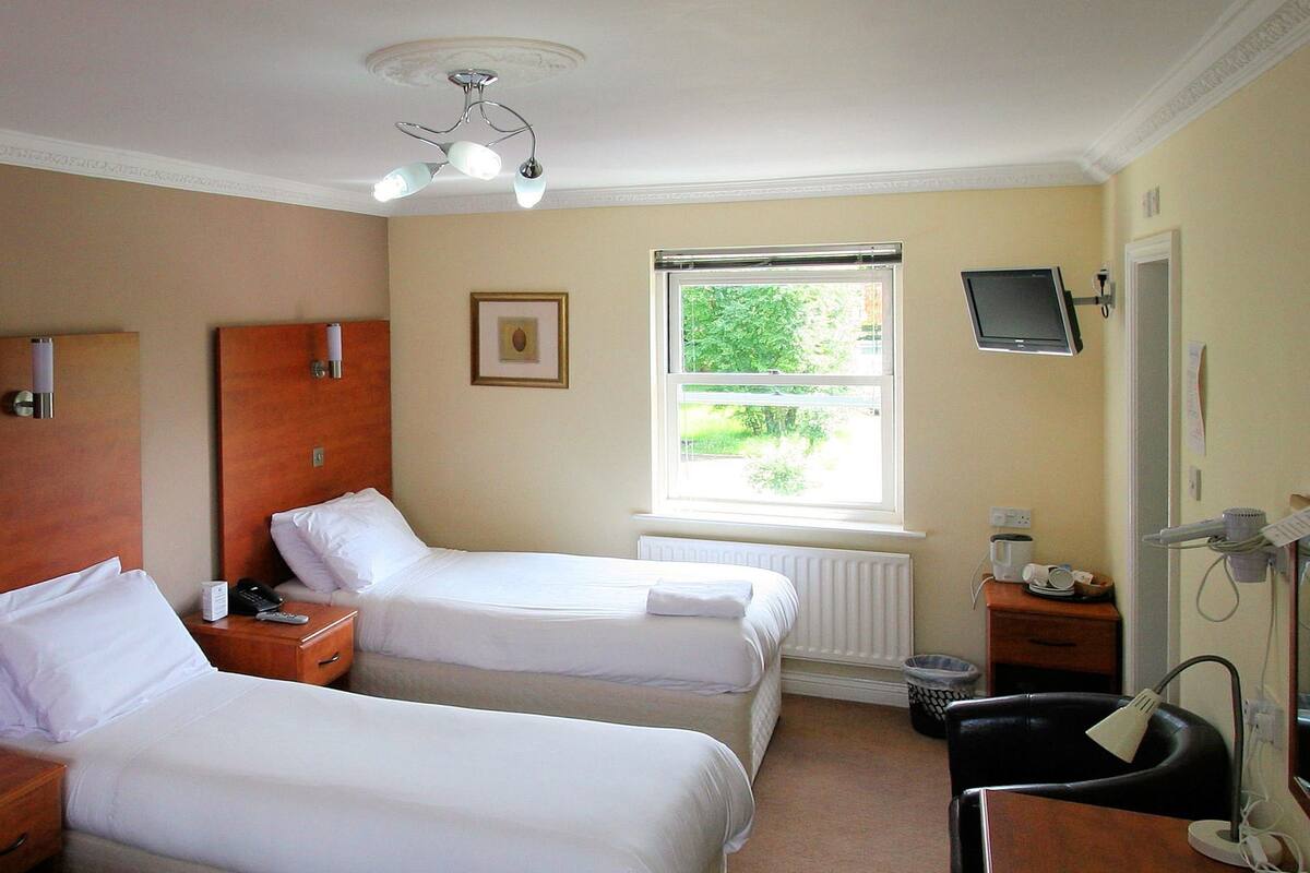 Standard-Zweibettzimmer | Schreibtisch, Bügeleisen/Bügelbrett, kostenloses WLAN