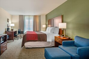Suite, 1 King Bed, Non Smoking | Premium bedding, in-room safe, desk, blackout drapes - Comfort Inn & Suites Salem Northeast (Salem)