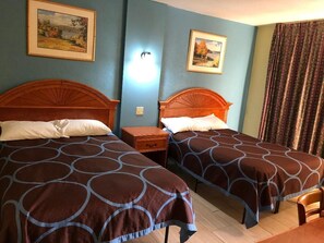 Double Room, 2 Double Beds, Non Smoking | Desk, free WiFi, bed sheets, wheelchair access