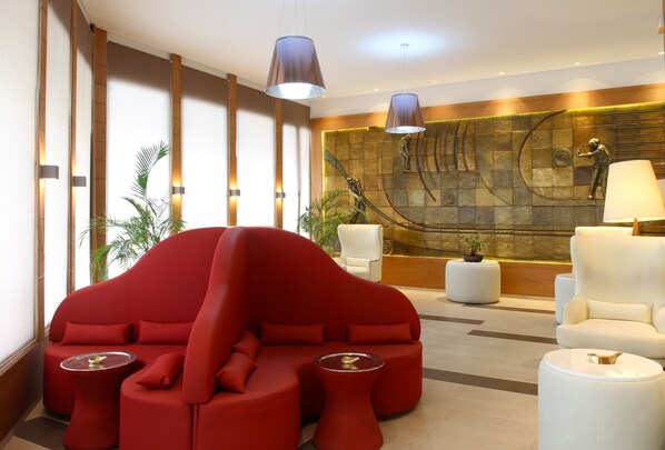 Sitteområde i lobbyen