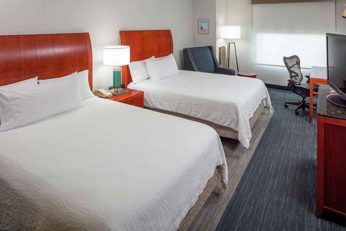 Premium bedding, down duvets, pillow-top beds, in-room safe