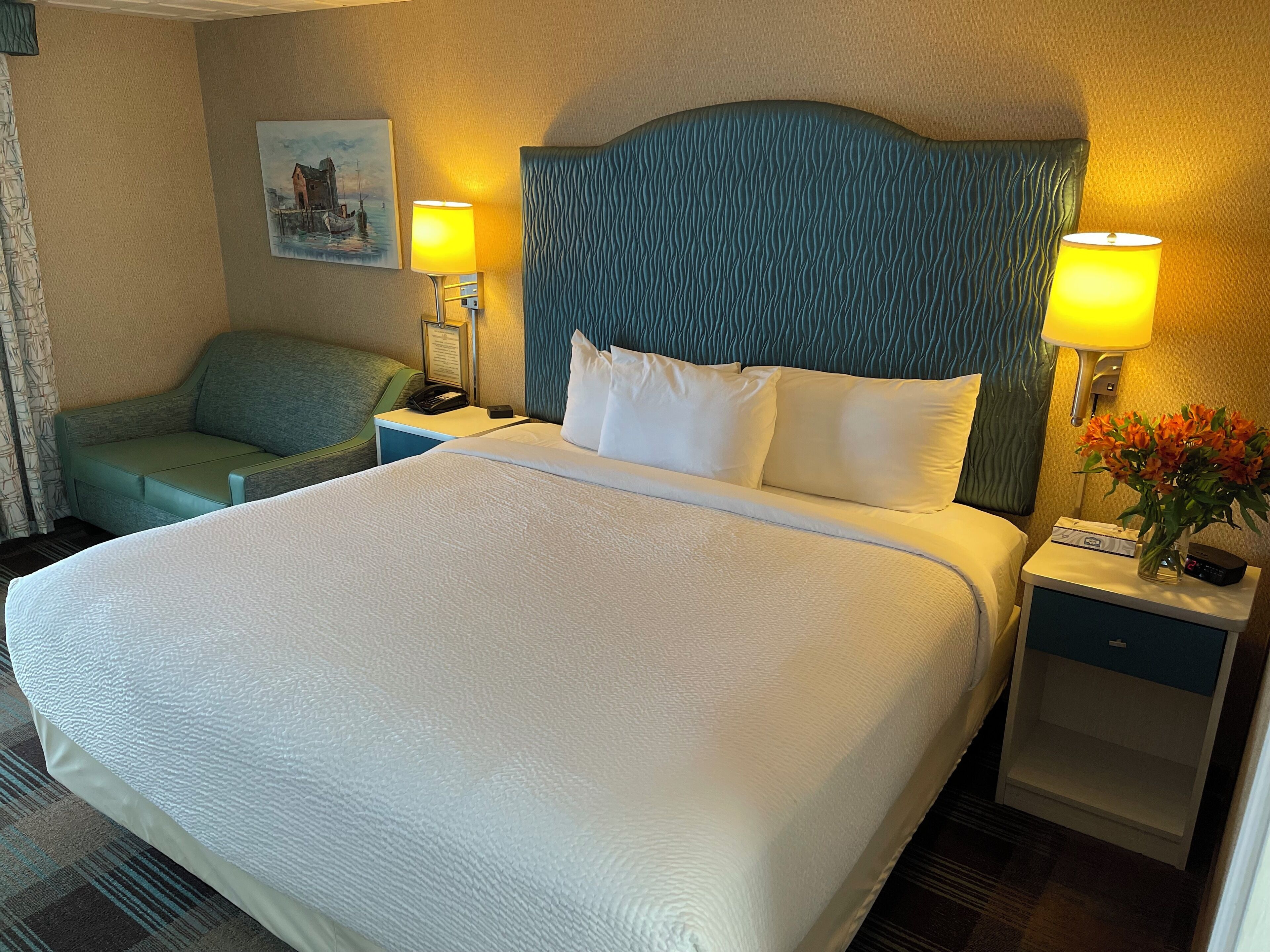 individually decorated, individually furnished, iron/ironing board