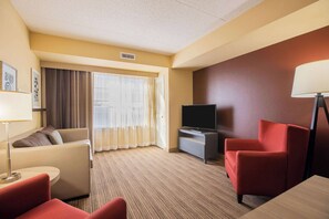 Suite, 1 King Bed, Non Smoking (Efficiency) | Premium bedding, desk, laptop workspace, blackout drapes