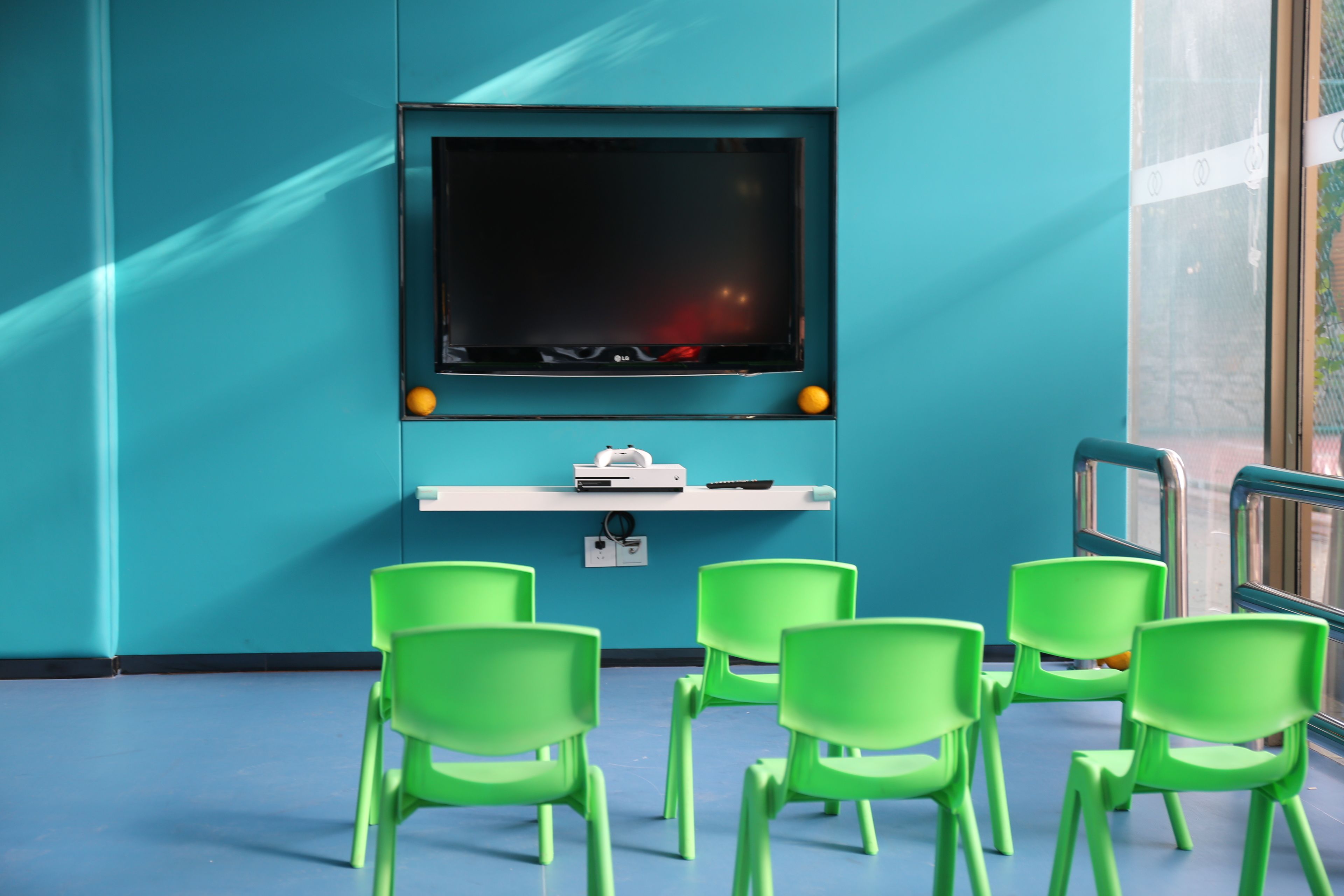 Área de juegos infantiles techada