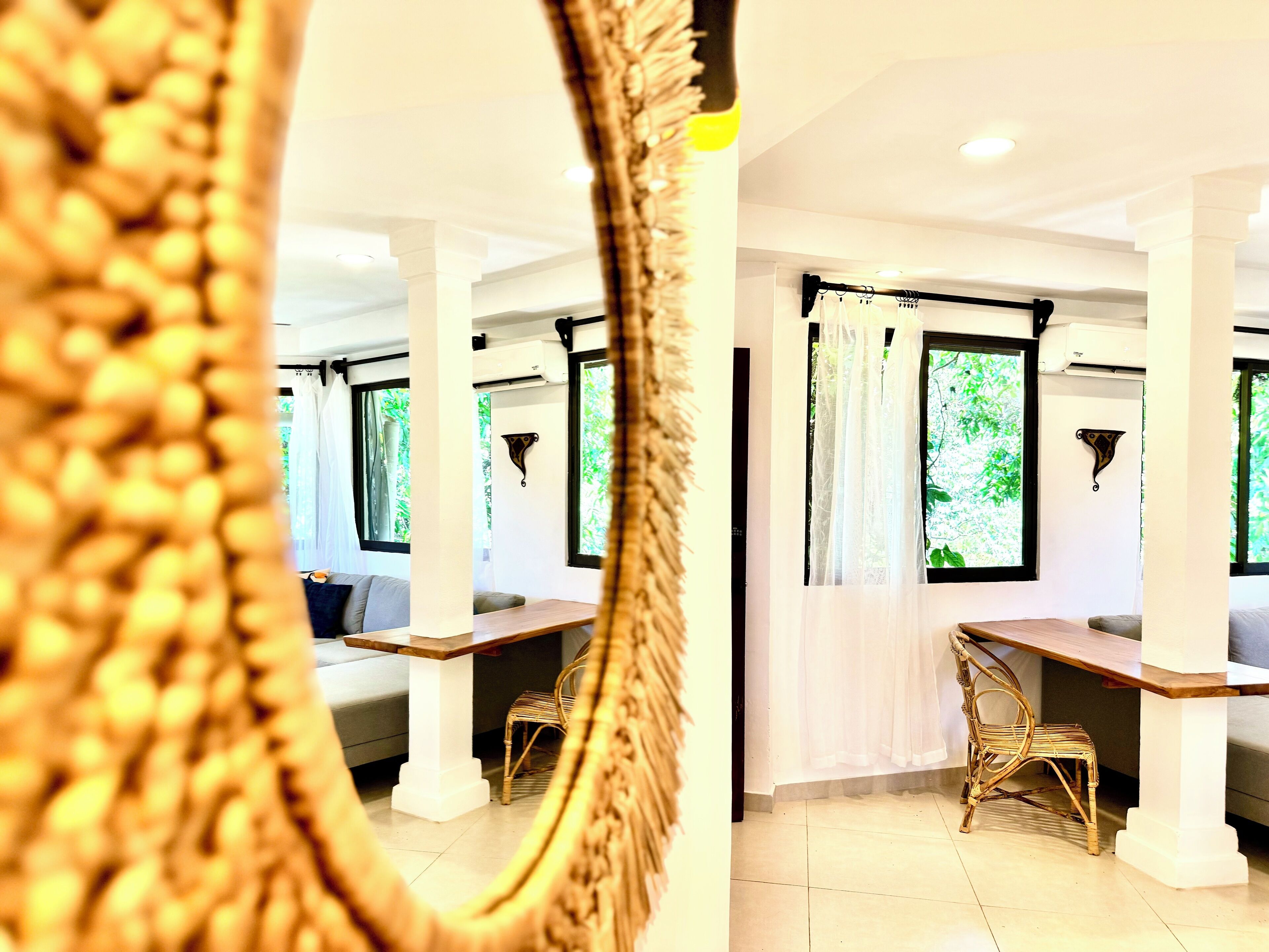 master suite | living area | 50-inch smart tv with cable channels