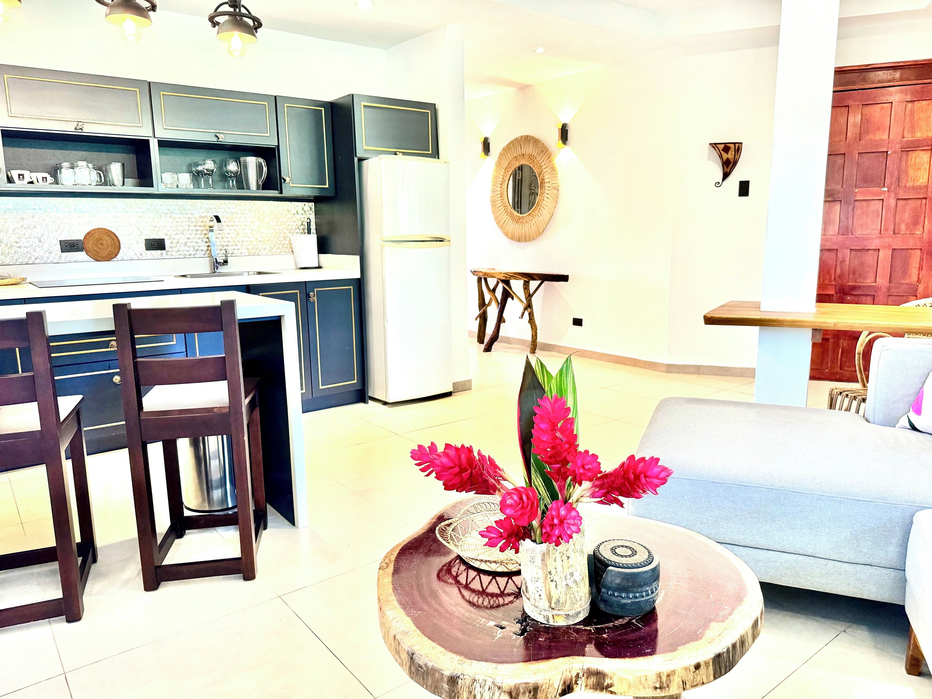 master suite | living area | 50-inch smart tv with cable channels