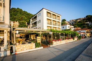 Vista frontal de la propiedad