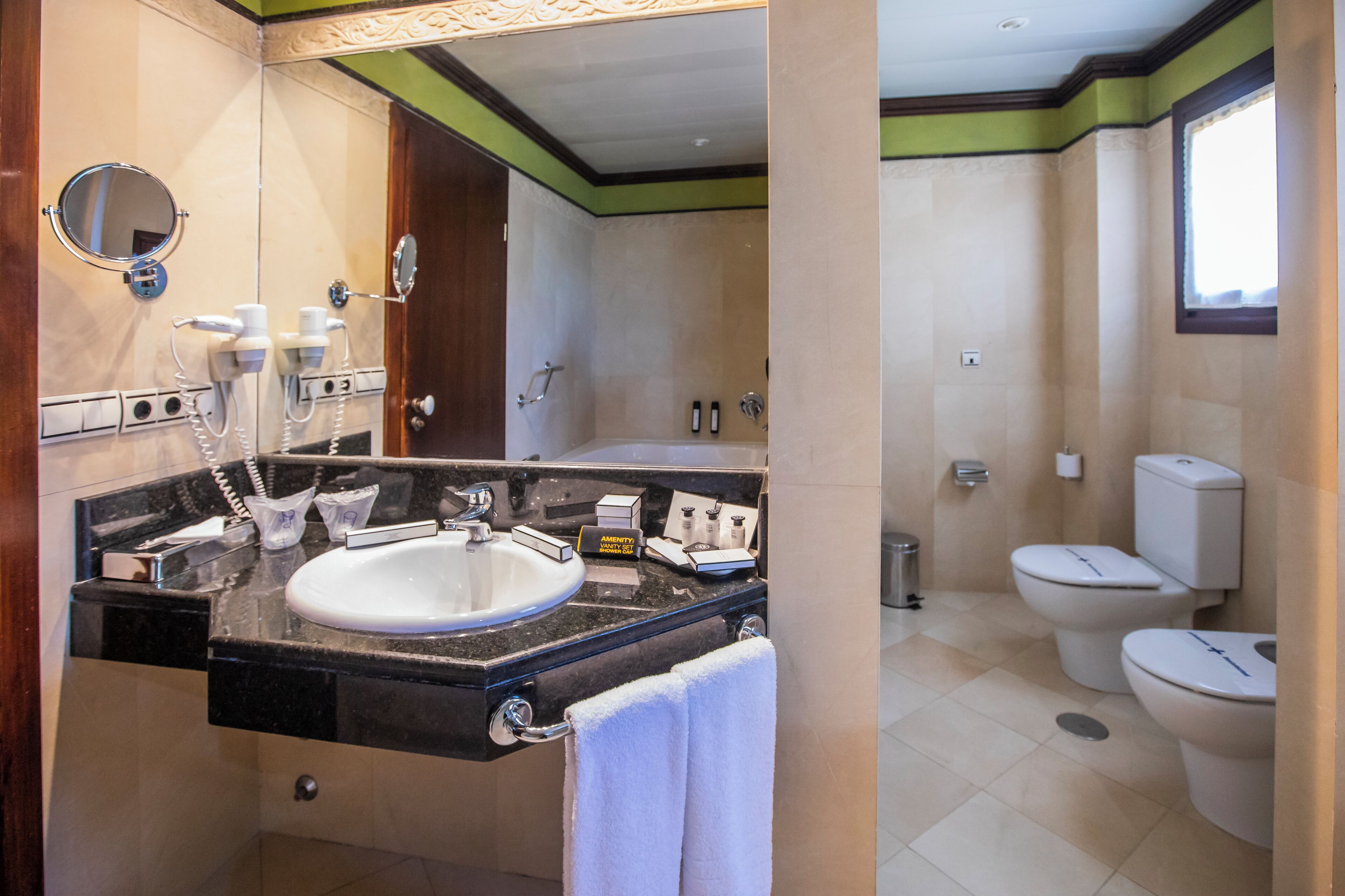 premium double or twin room | bathroom | free toiletries, hair dryer, towels, shampoo