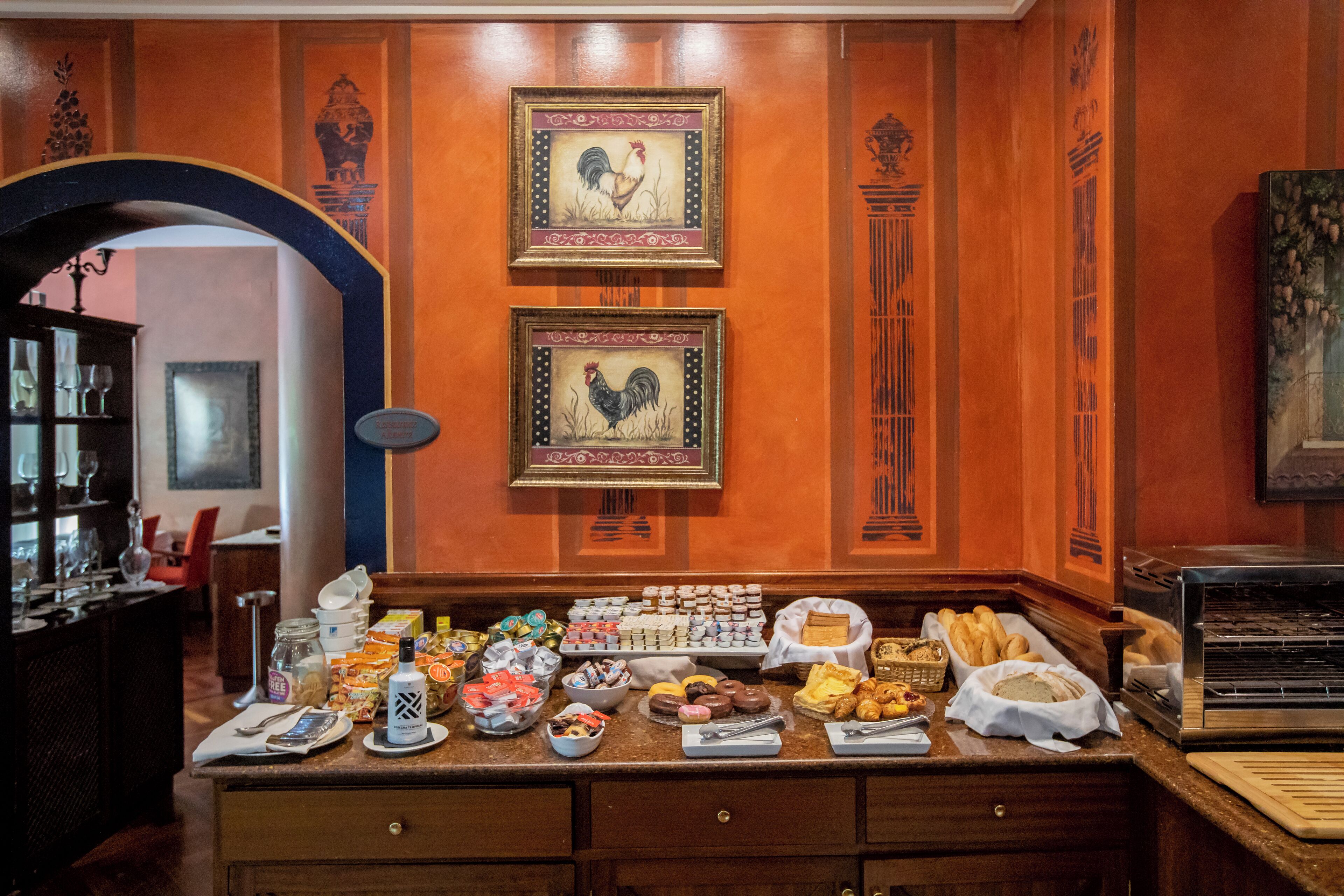 daily buffet breakfast (eur 12 per person)