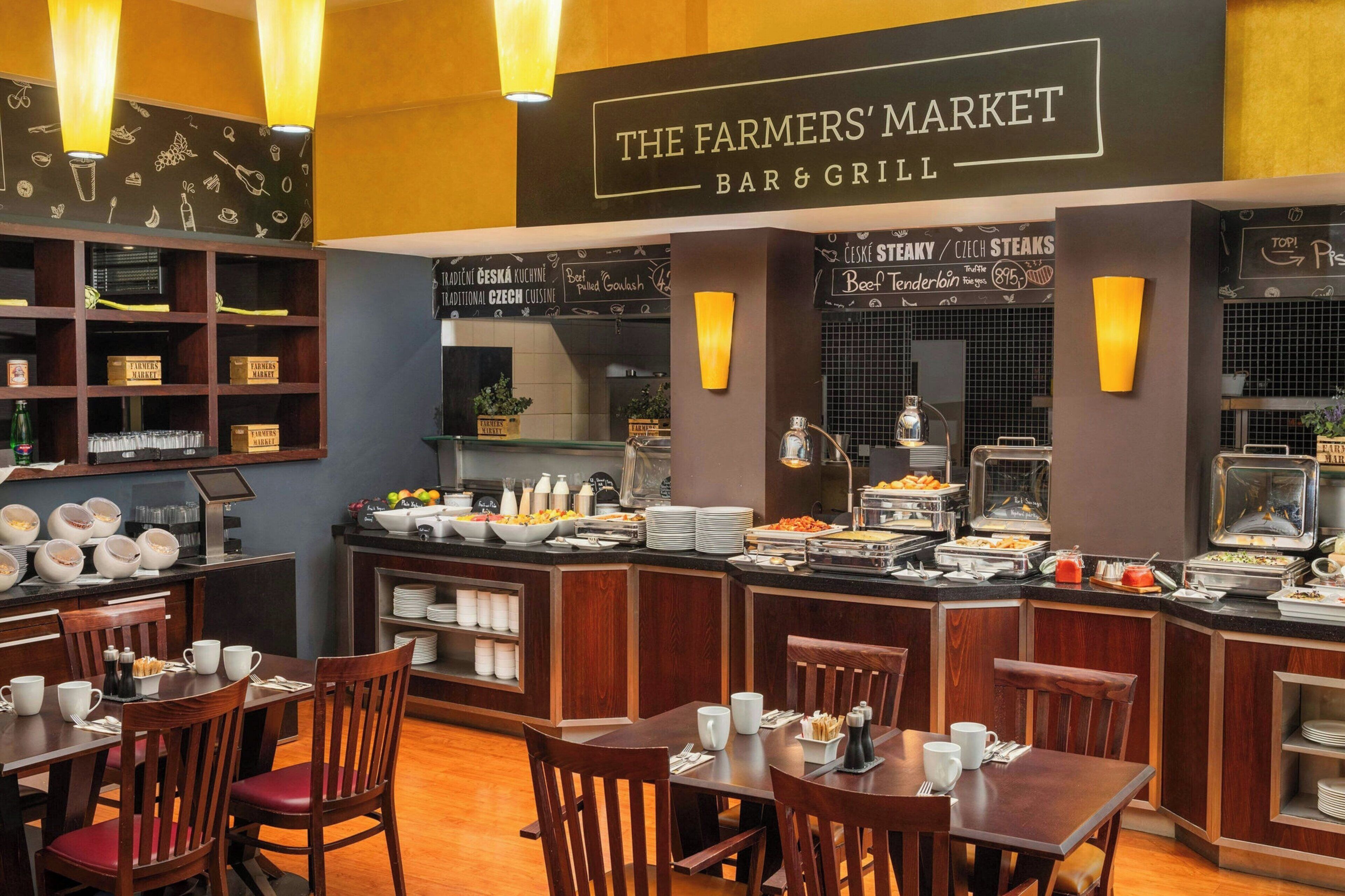 daily buffet breakfast (czk 490 per person)