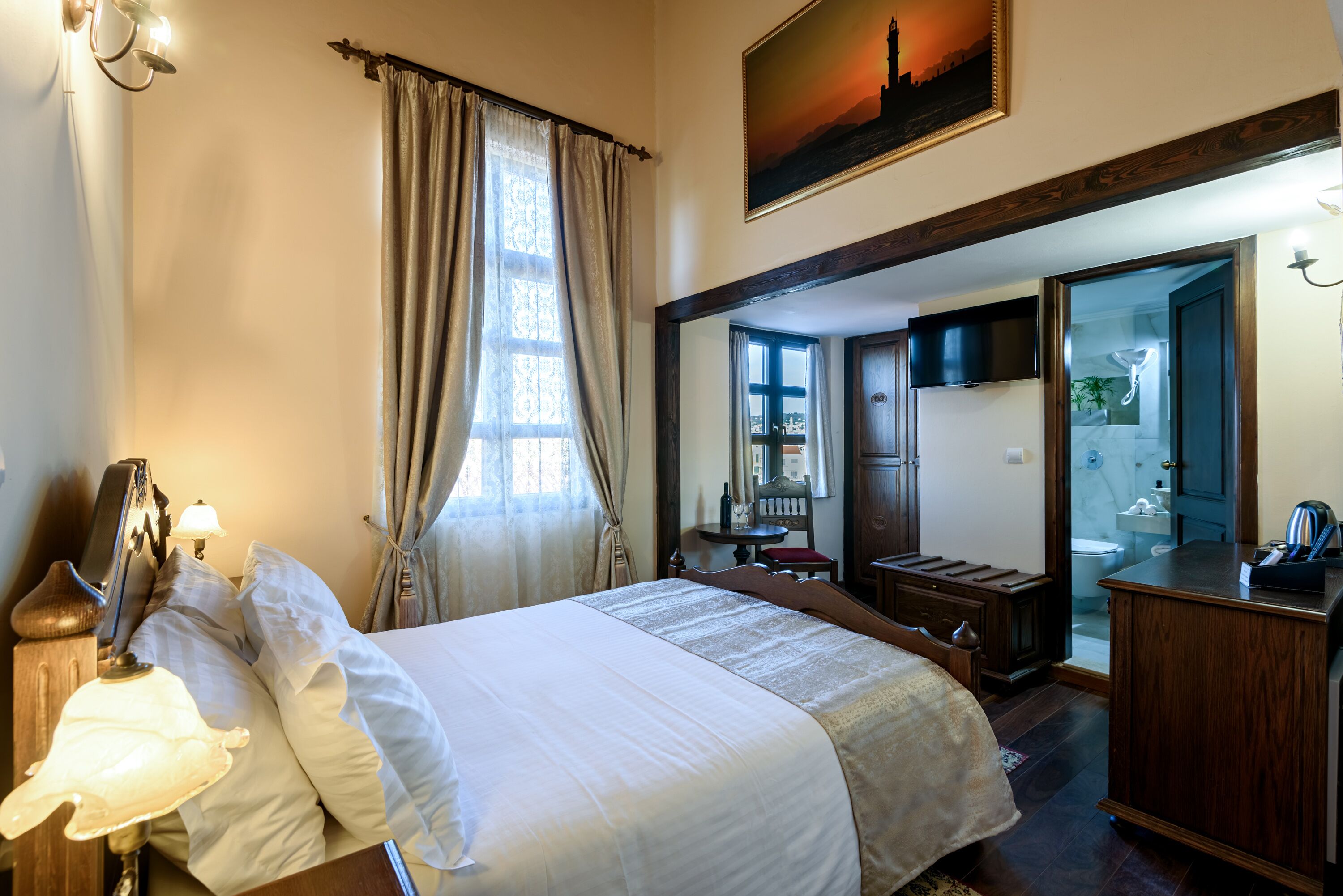 double room, harbour view | minibar, in-room safe, desk, blackout curtains