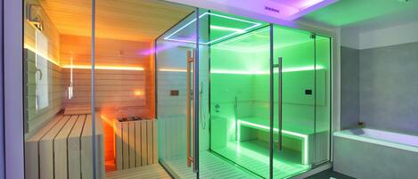 Sauna, body treatments, body wraps, body scrubs, facials