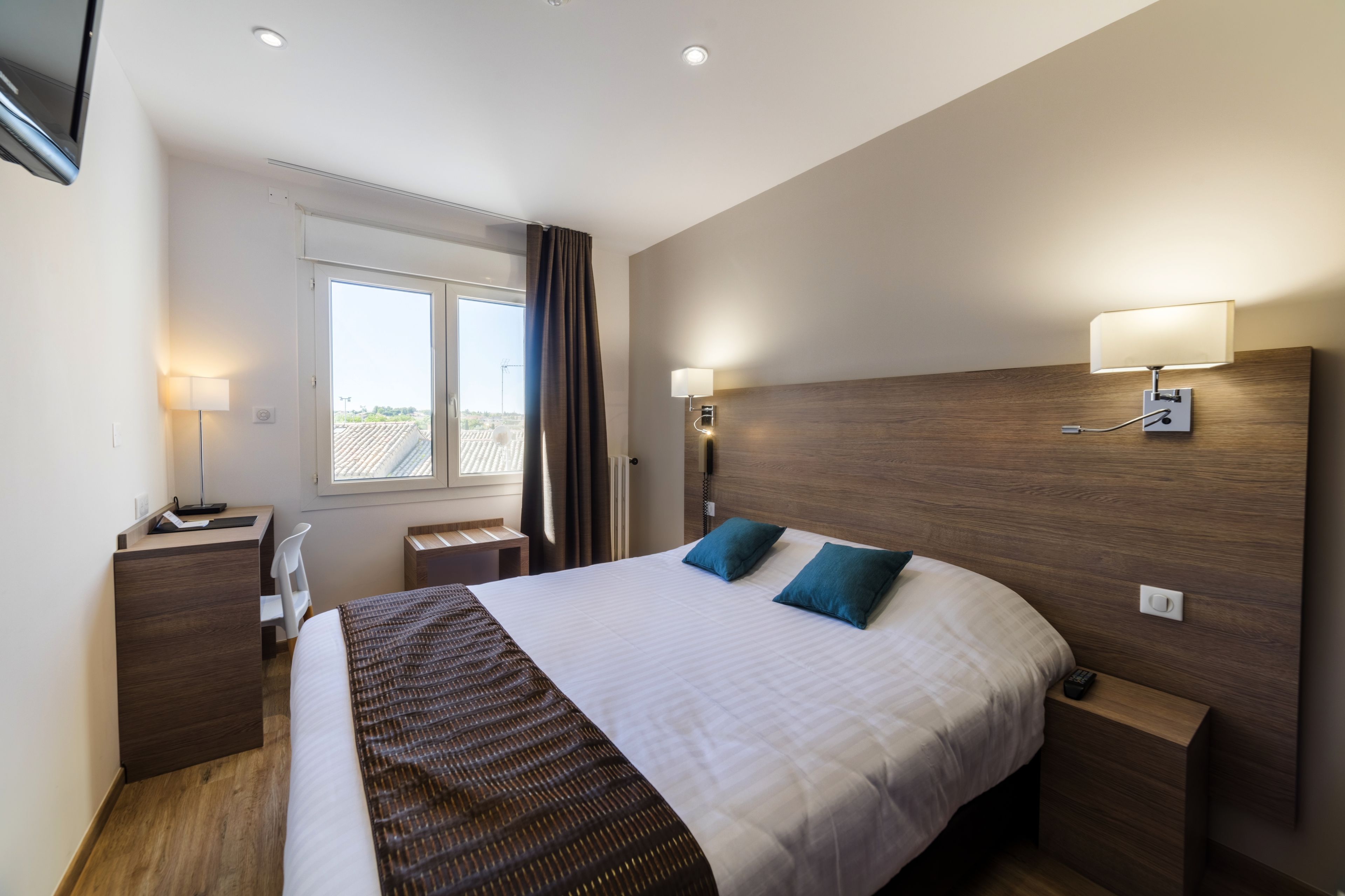 superior double room | in-room safe, desk, laptop workspace, iron/ironing board