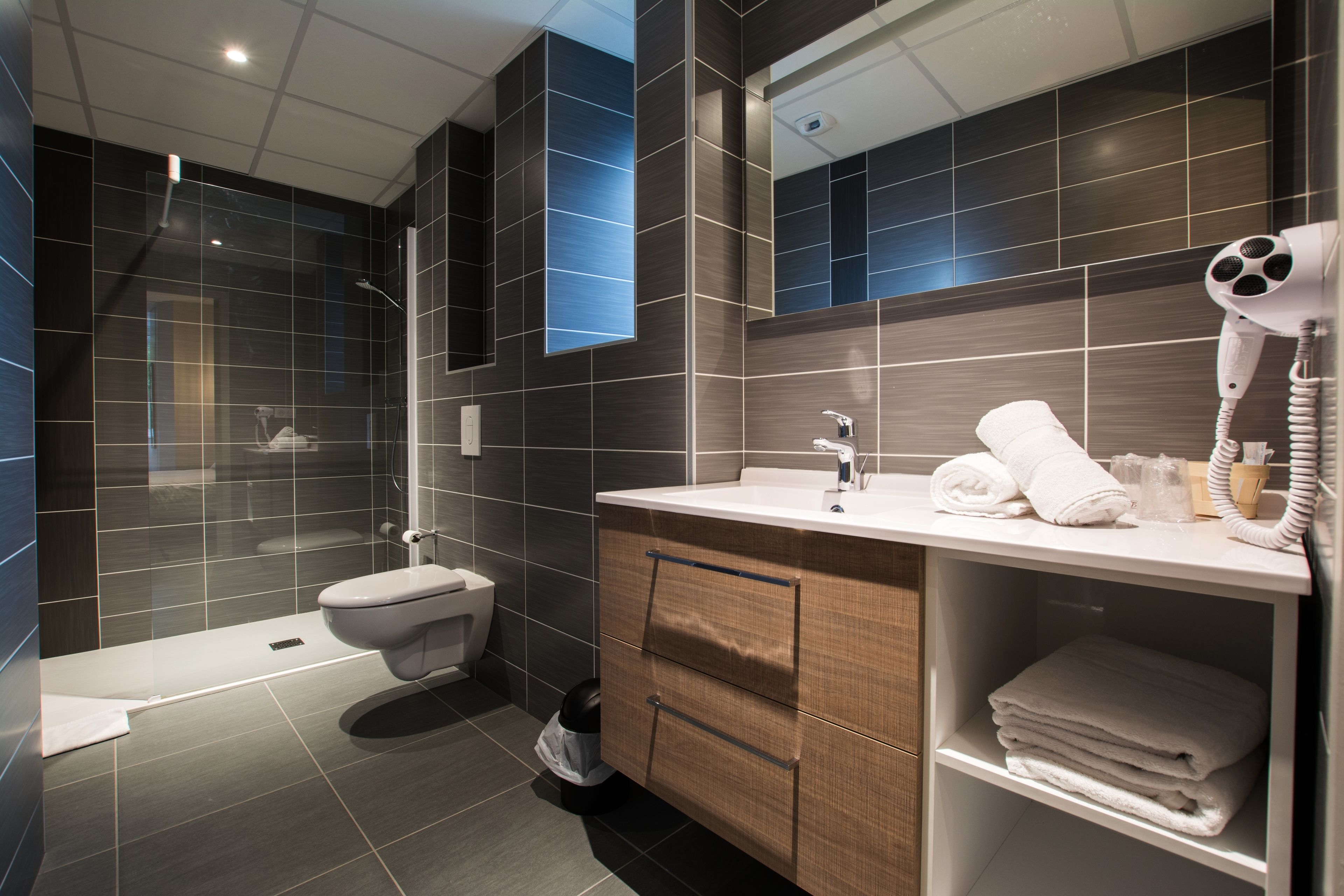 double room (charme) | bathroom | hair dryer