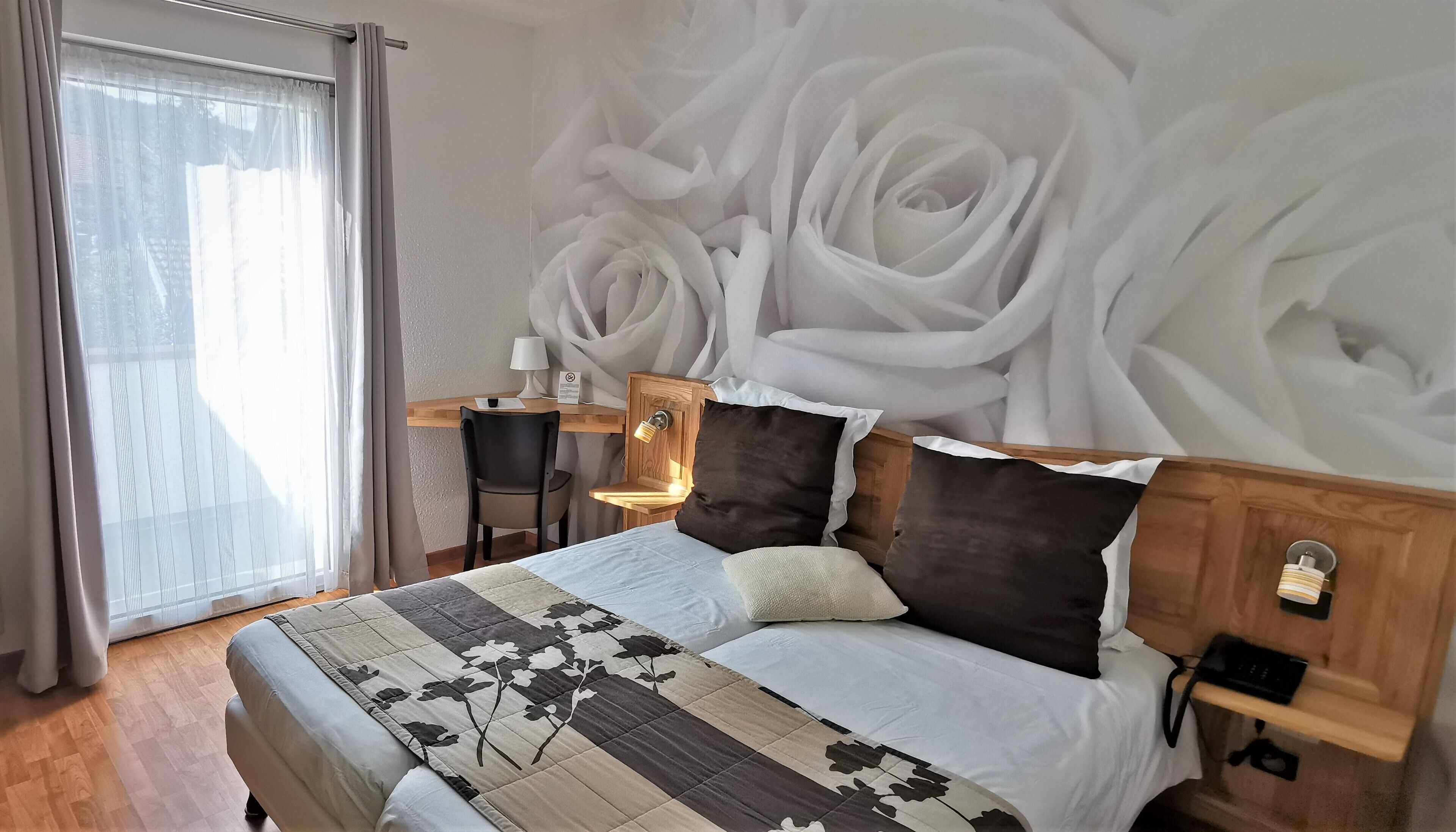 Chambre Classique avec lits jumeaux | Bureau, rideaux occultants, Wi-Fi gratuit, draps fournis