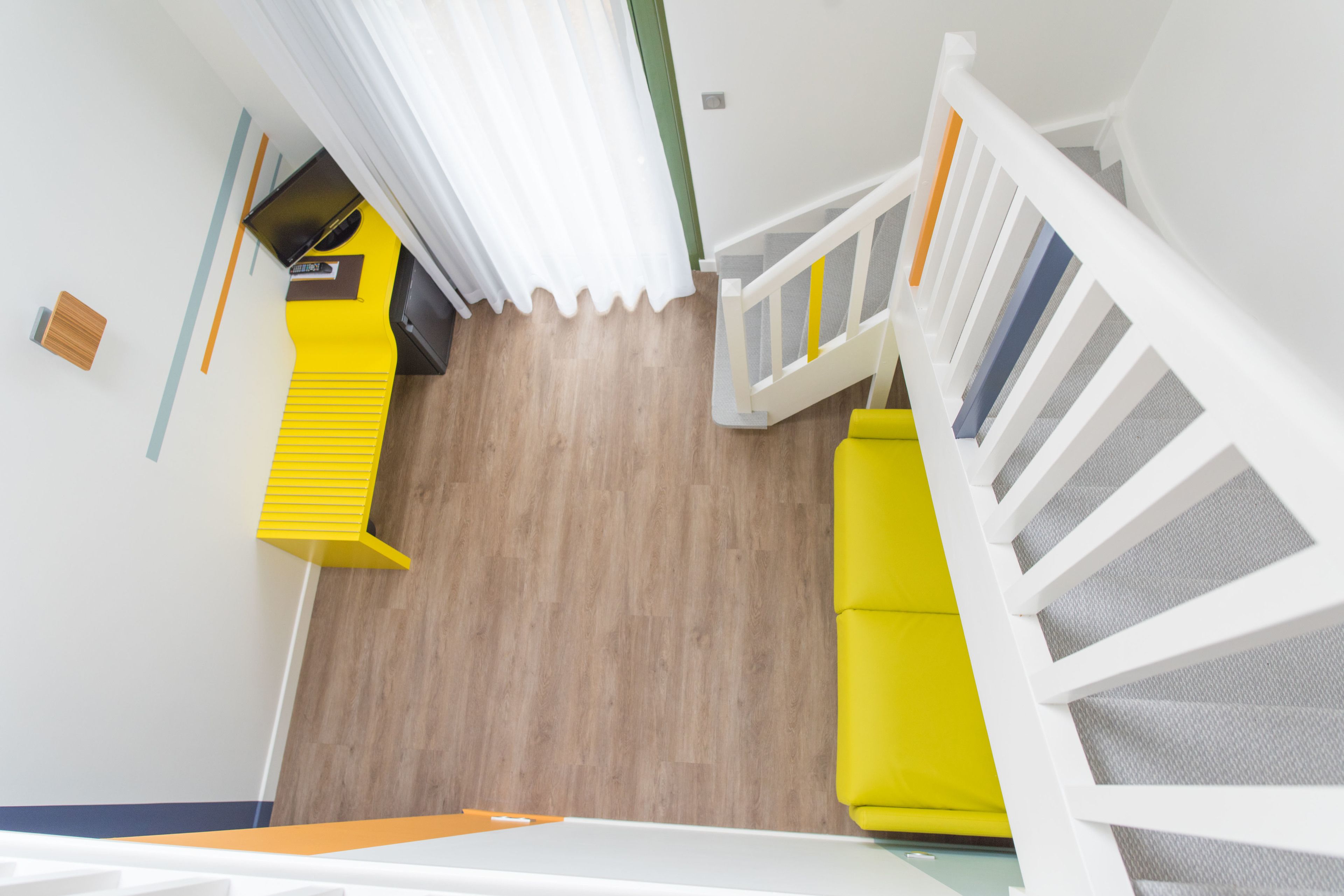 duplex | living area | 18-inch flat-screen tv with satellite channels, tv