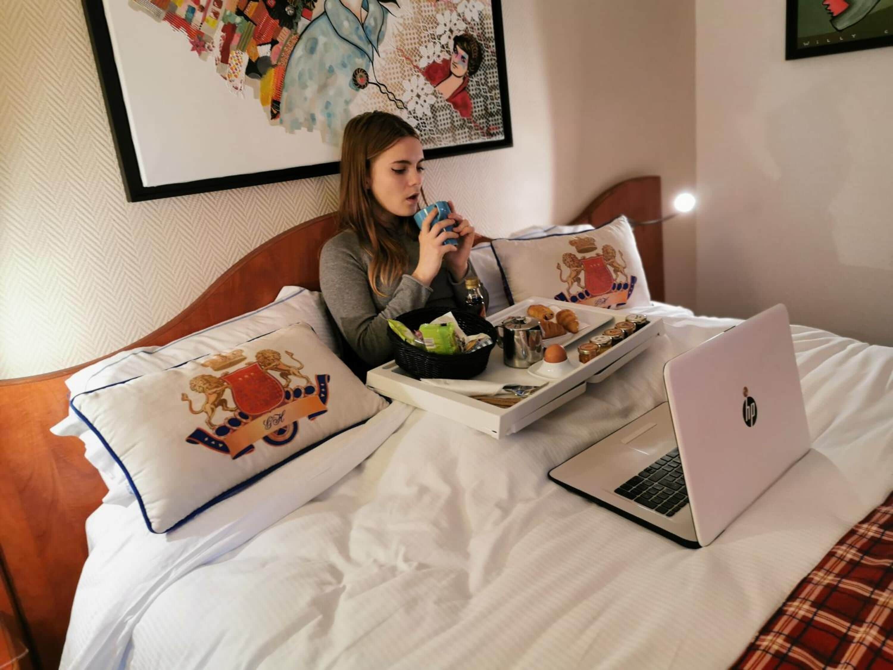 高級寢具、特厚豪華床墊、房內夾萬、書桌