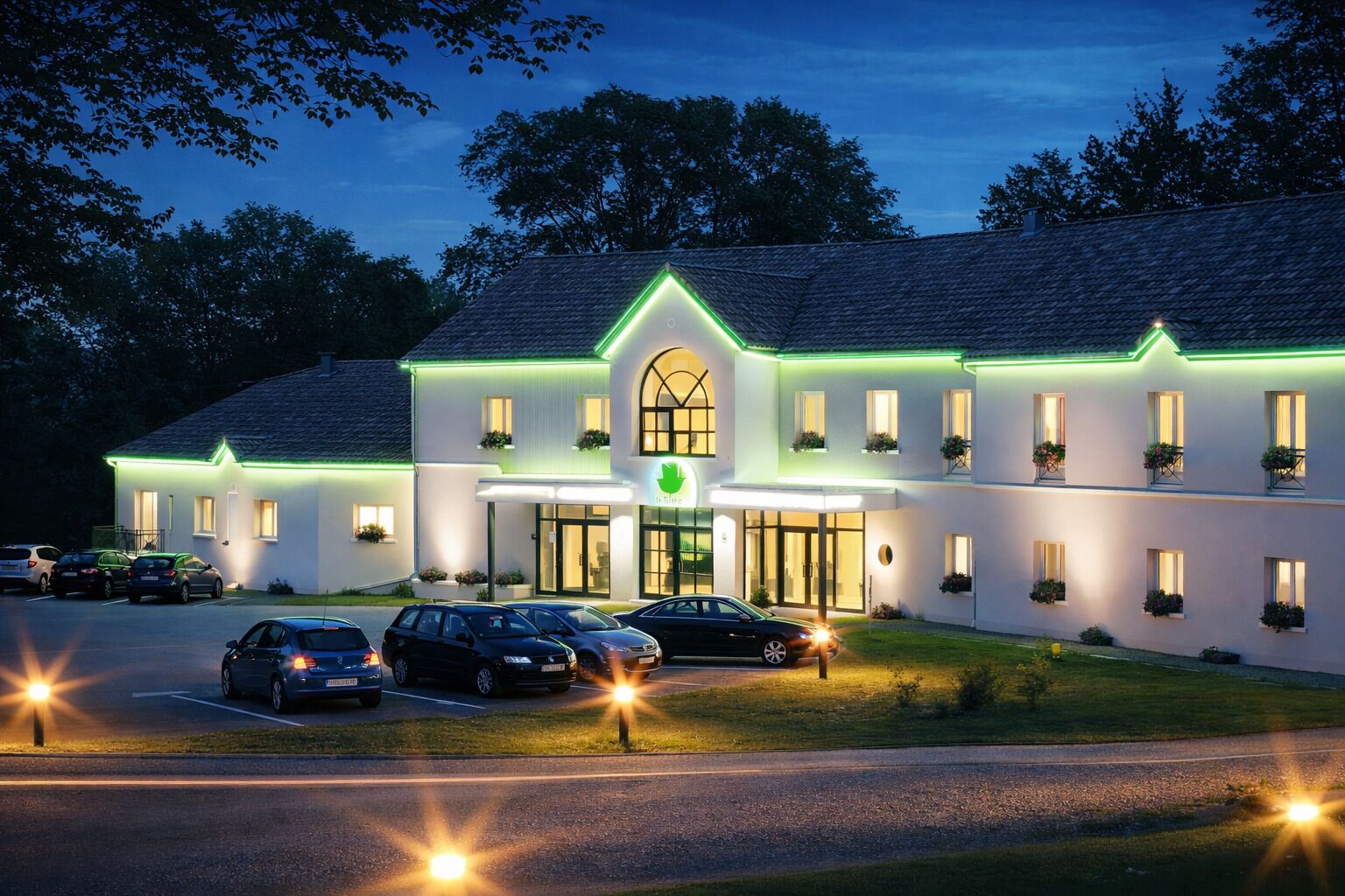 Voorkant van accommodatie