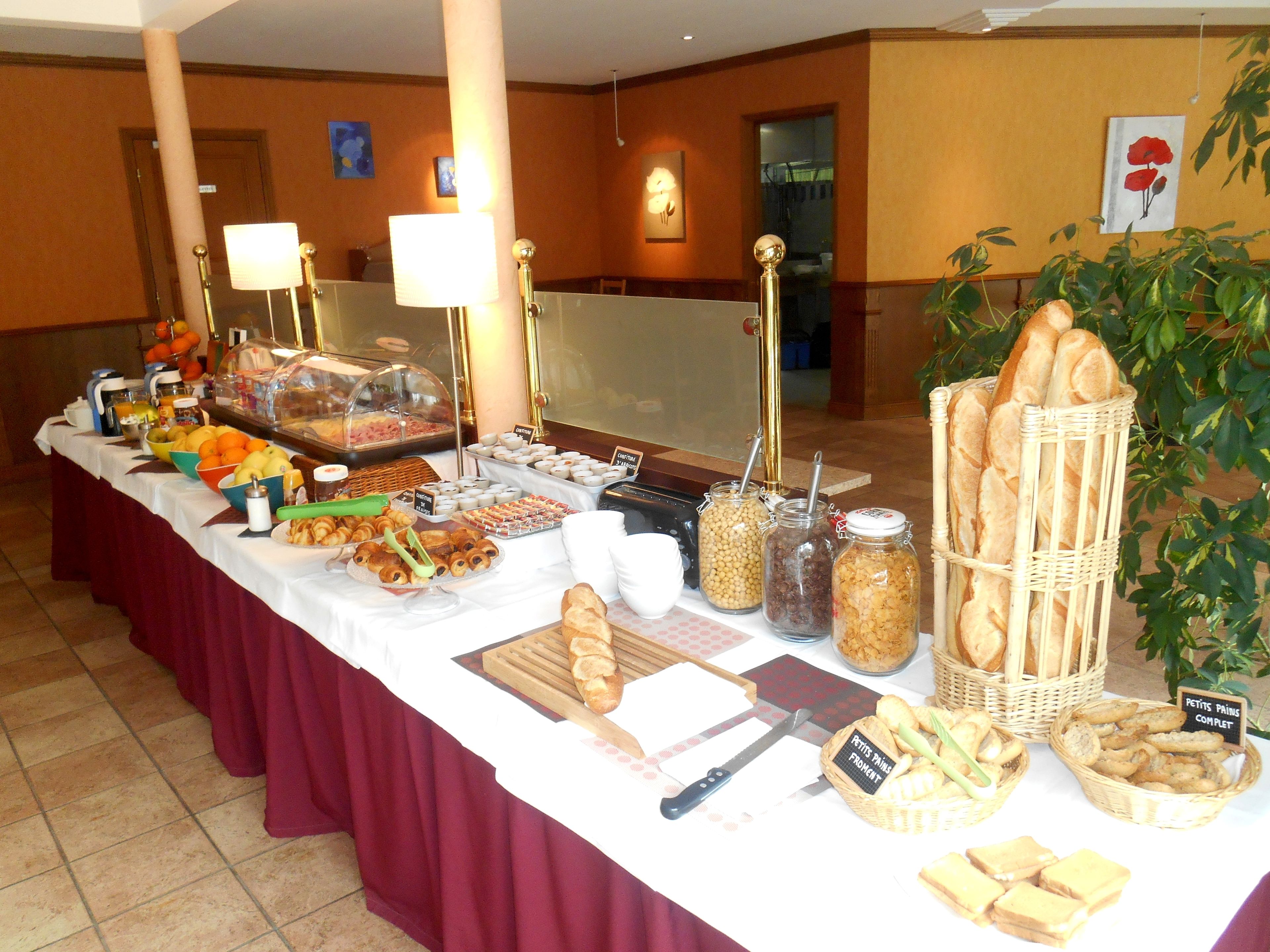 daily buffet breakfast (eur 13.50 per person)
