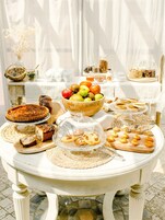 Daily buffet breakfast (EUR 25 per person)