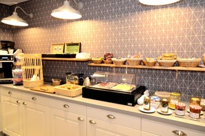 Morgenmadsbuffet hver dag mod et gebyr