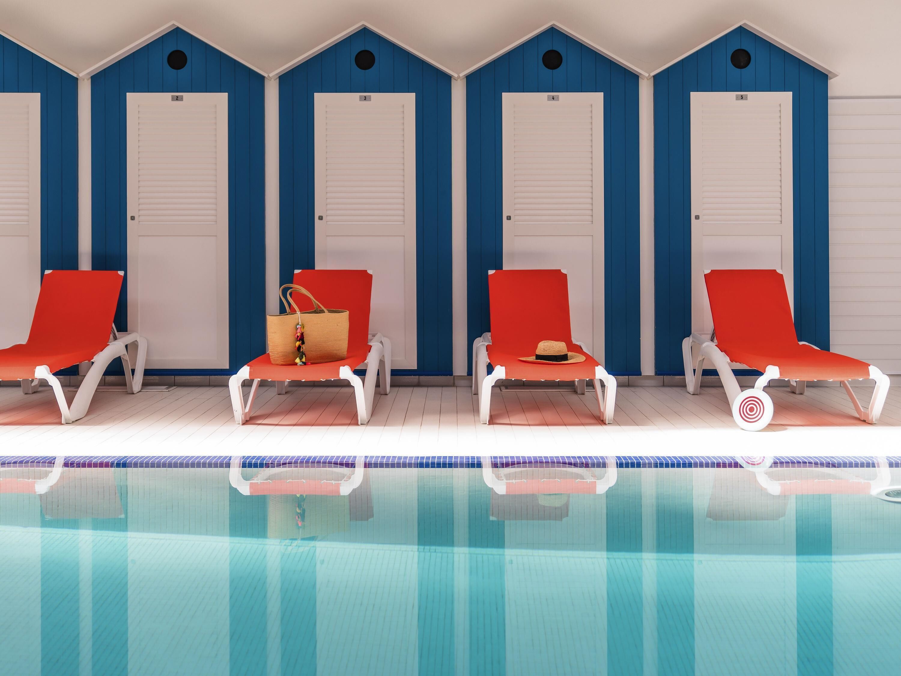 Premium bedding, pillow-top beds, desk, blackout curtains