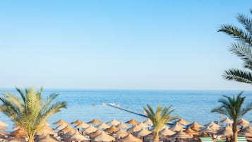 On the beach, beach bar