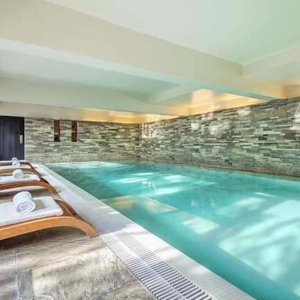 Indoor pool, outdoor pool, open open 24 hours, pool umbrellas