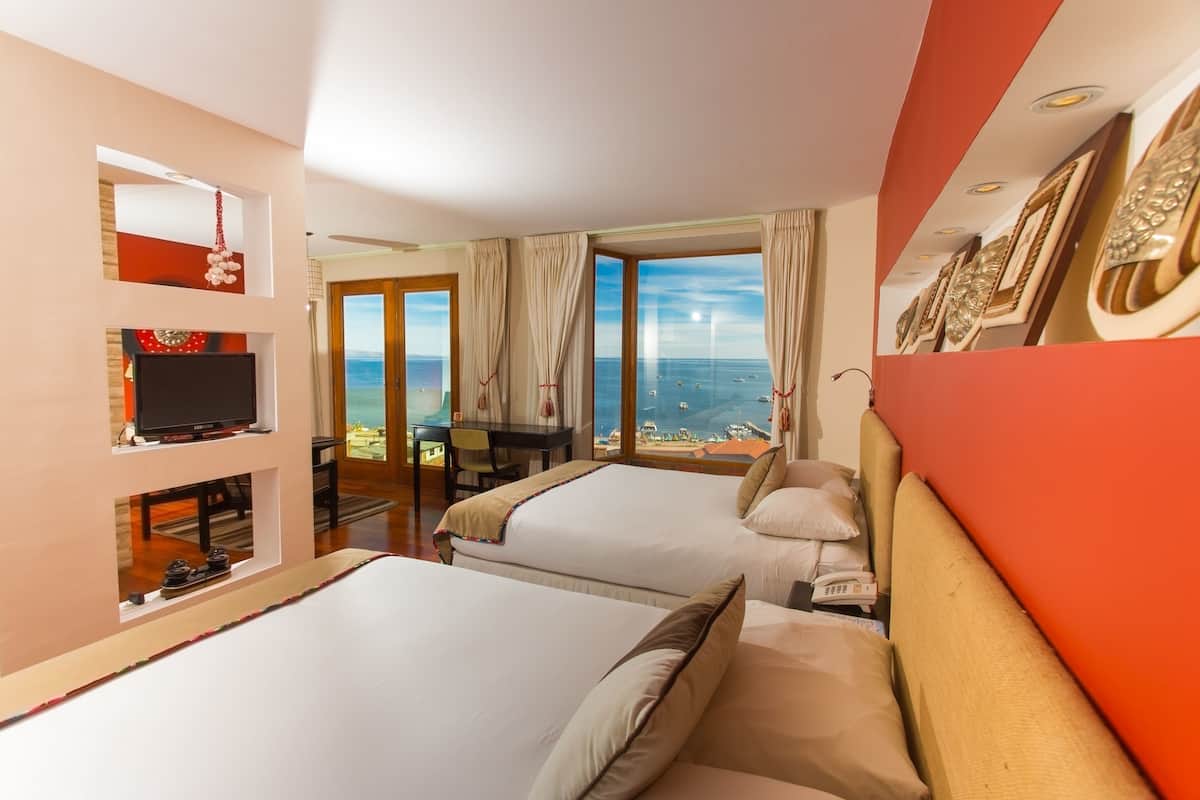 Premium Double Room, 2 Queen Beds, Balcony, Lake View | View from room