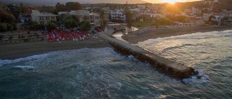 Private beach nearby, sun loungers, beach umbrellas, beach towels