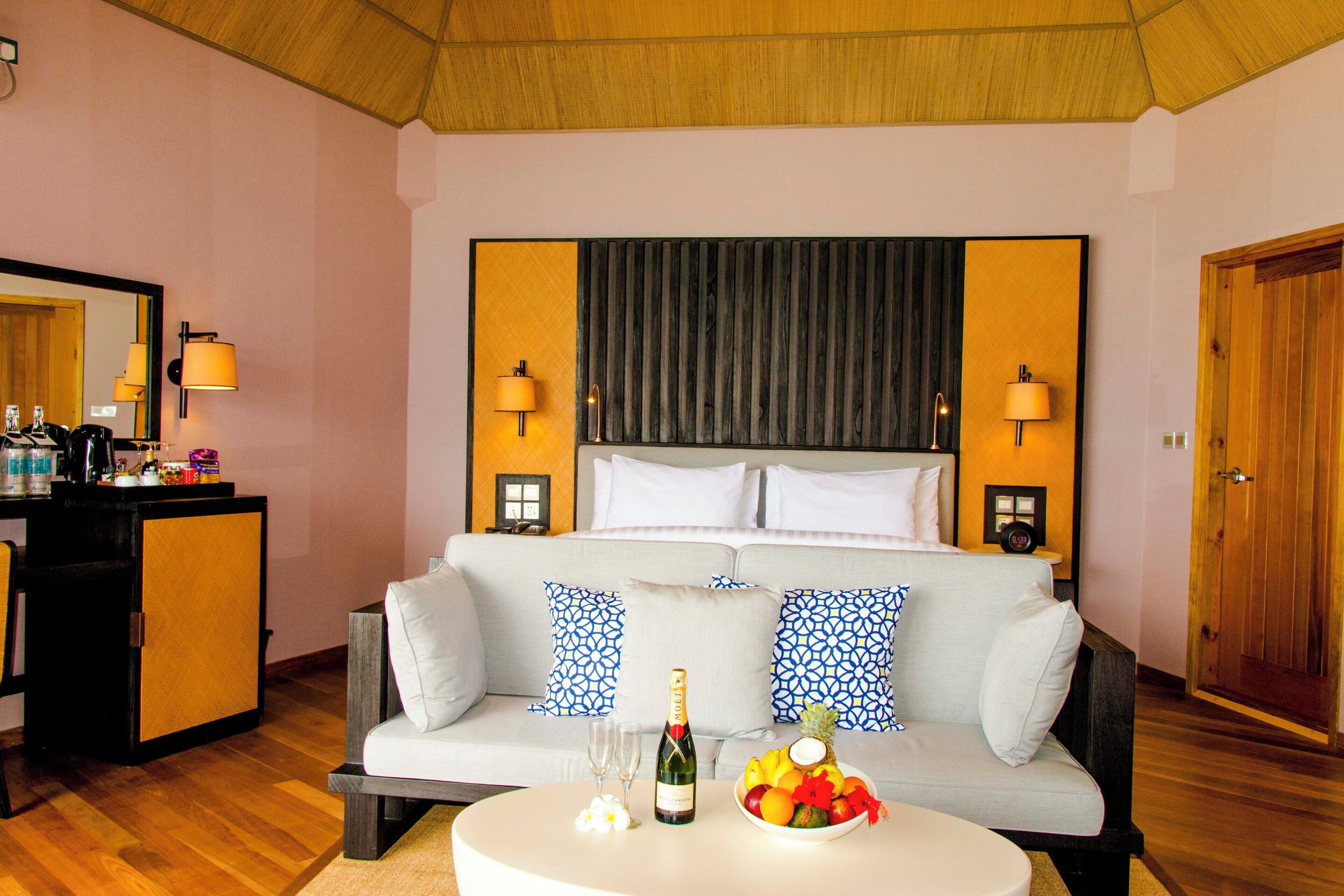 water front villa | minibar, in-room safe, individually furnished, desk