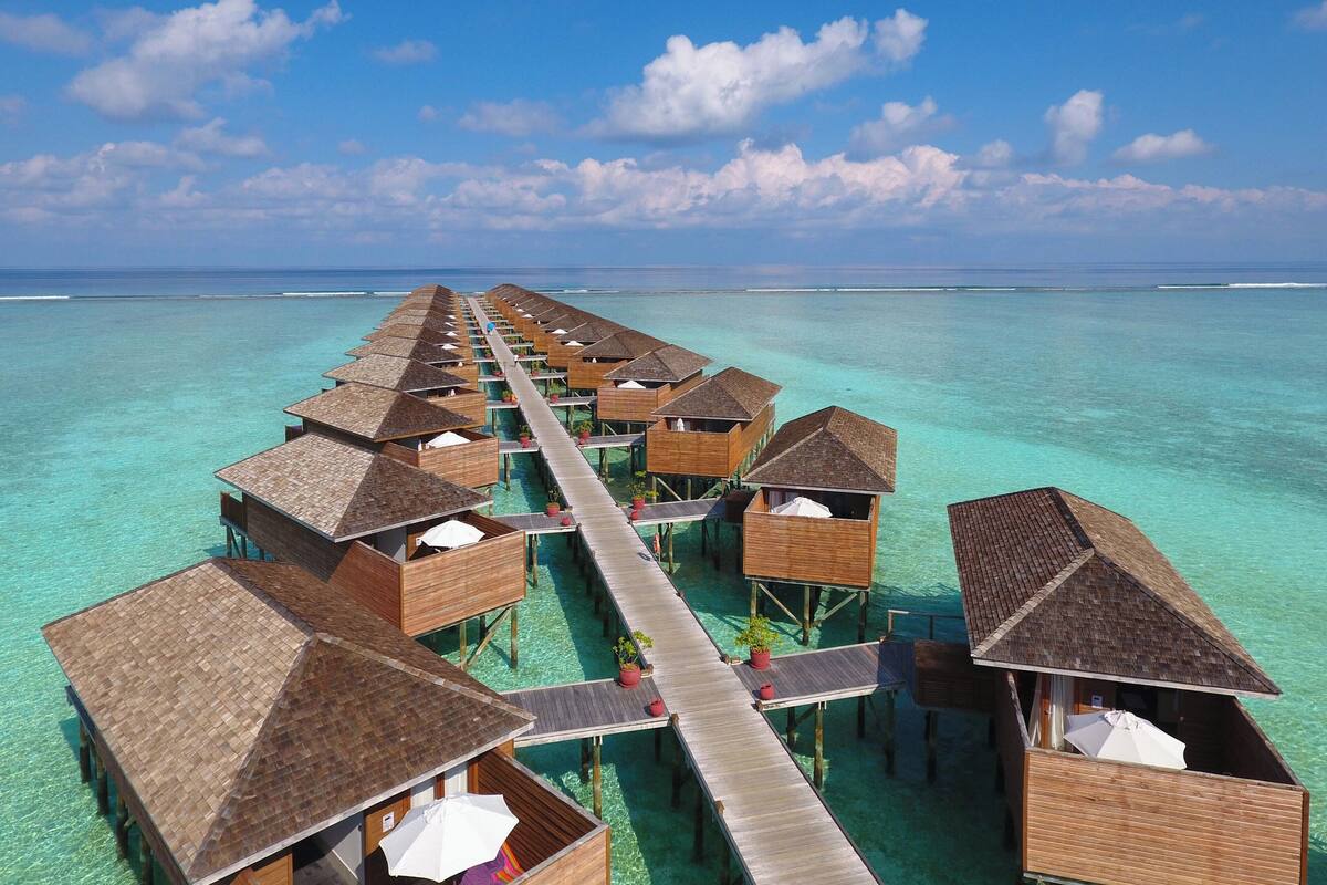 jacuzzi water villa | minibar, in-room safe, individually furnished, desk