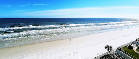 On the beach, fishing