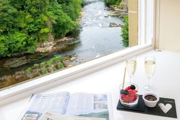 Blick von der Unterkunft