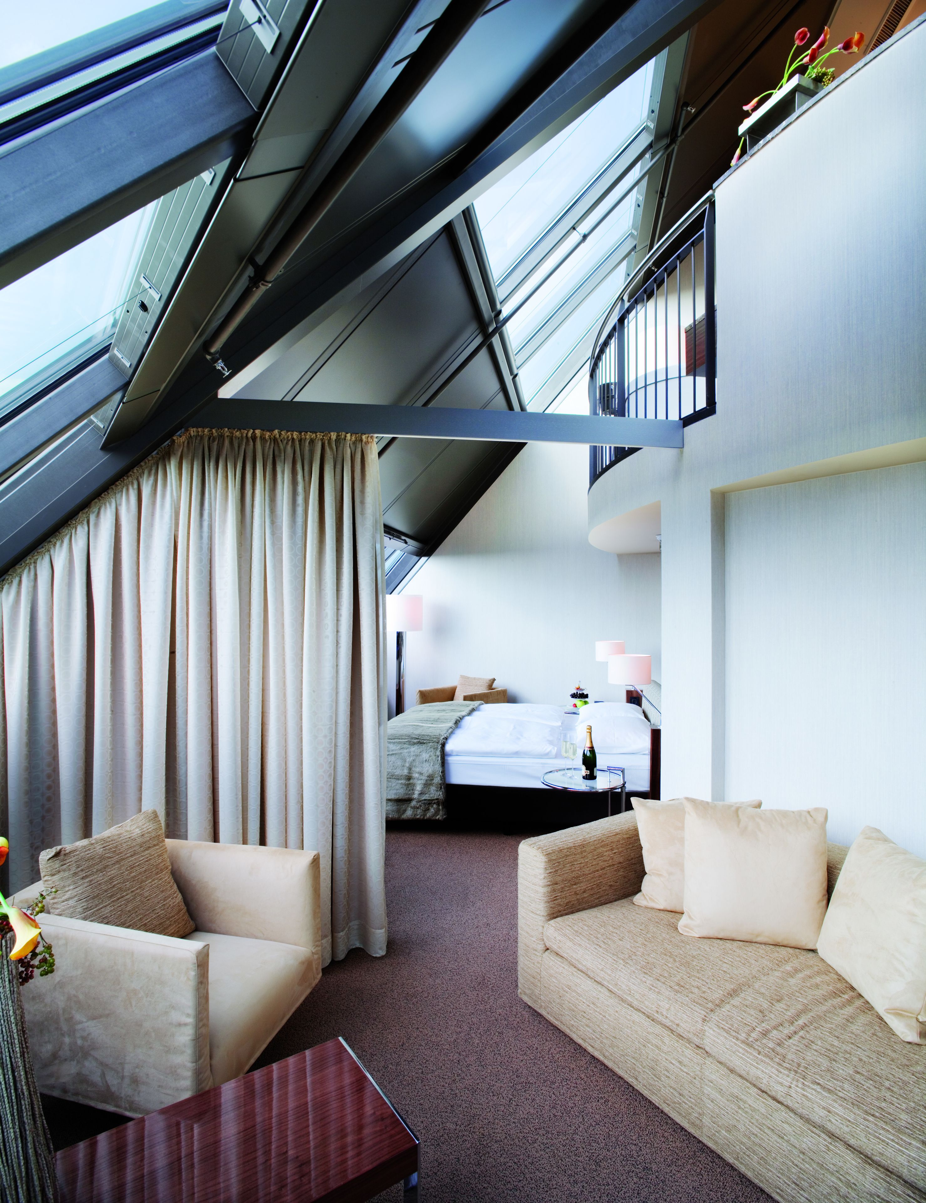 tower suite | living area | 32-inch lcd tv with digital channels, tv