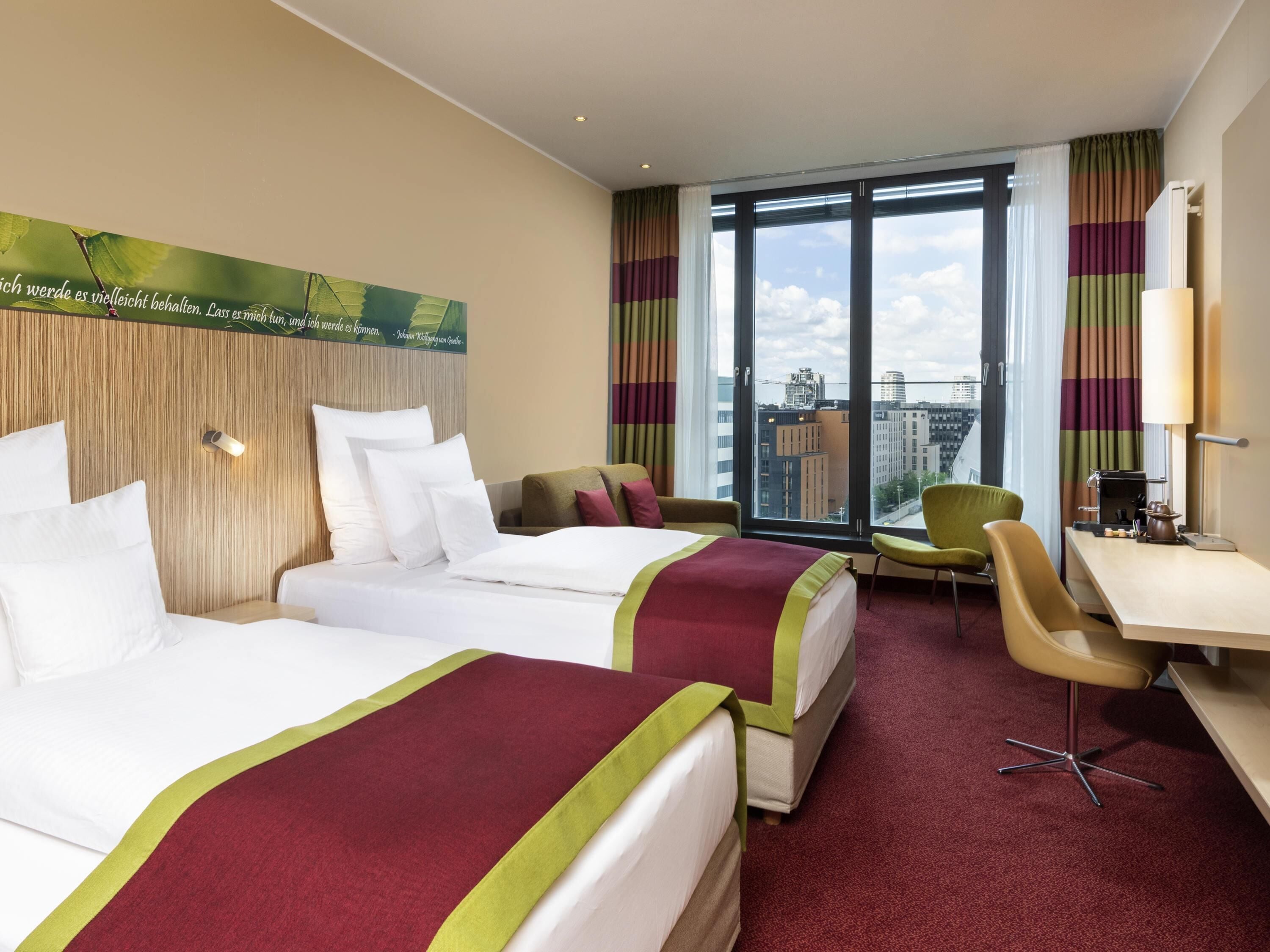 Habitación superior con 2 camas individuales, 2 camas individuales | Ropa de cama hipoalergénica y camas Select Comfort 