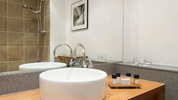 Free toiletries, hair dryer, towels