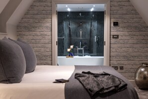 開放式套房 | 埃及棉床單、高級寢具、客房內保險箱、書�桌