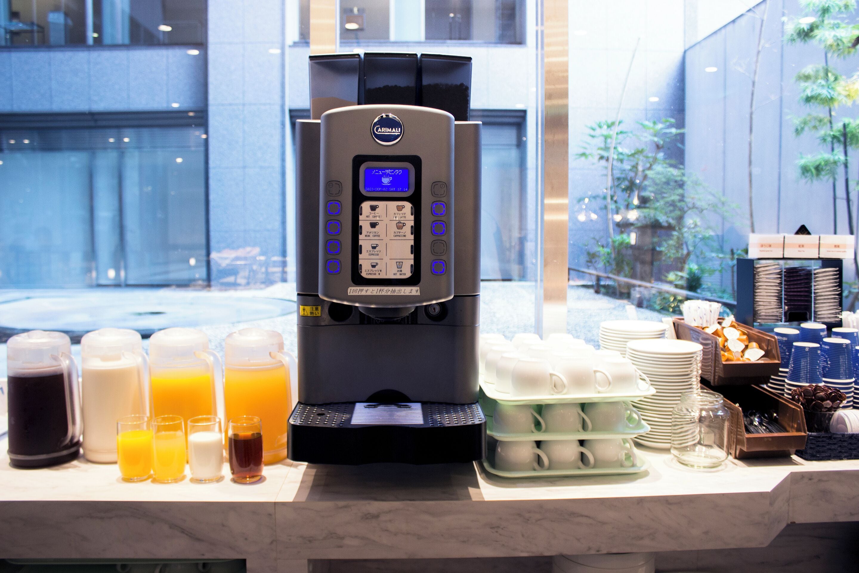 daily buffet breakfast (jpy 1650 per person)