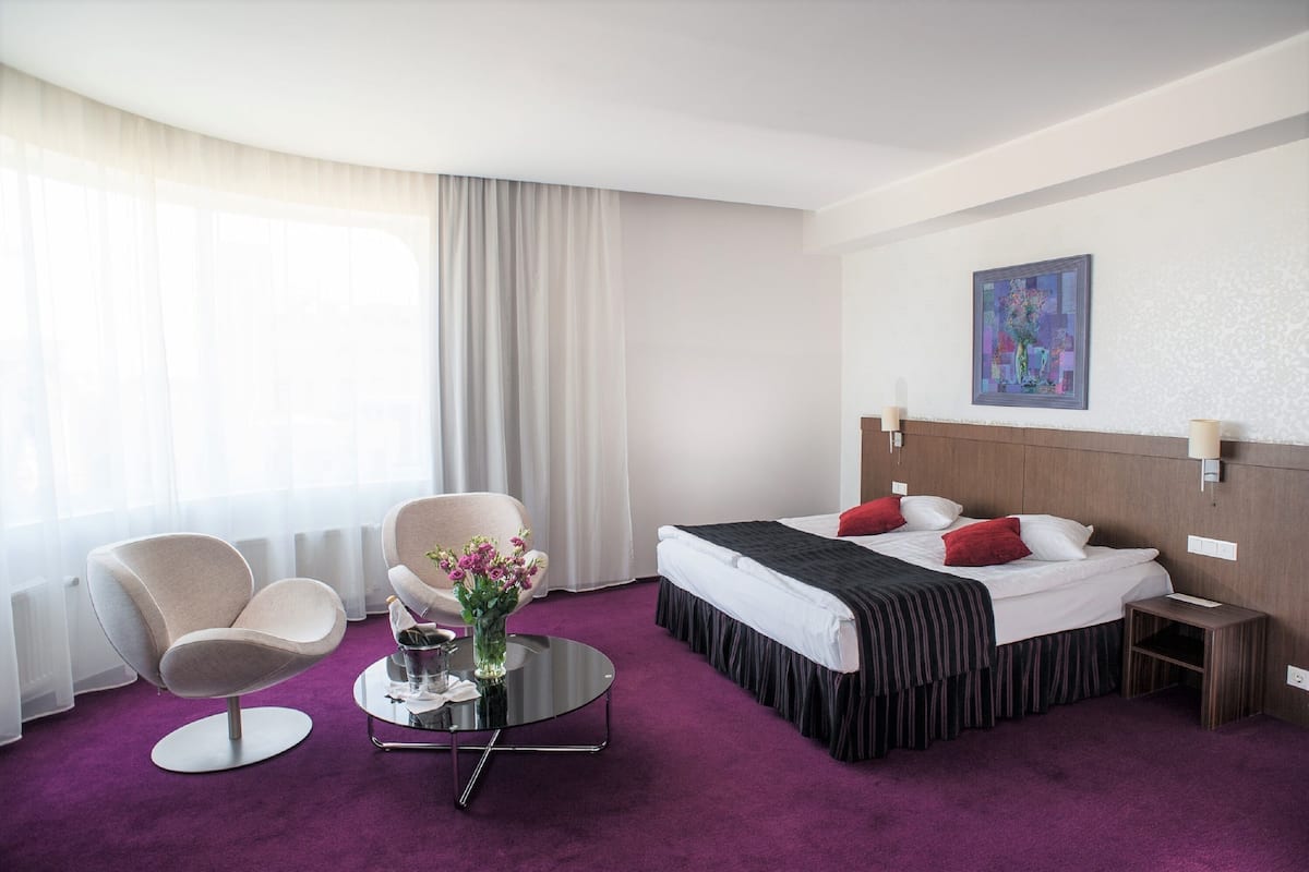 Suite, 1 tweepersoonsbed | 1 slaapkamer, een bureau, een laptopwerkplek, verduisterende gordijnen