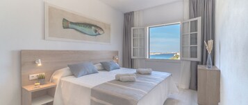 1 dormitorio, caja fuerte, cortinas opacas