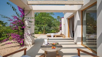 Premium-Suite, Terrasse, Gartenblick | Terrasse/Patio
