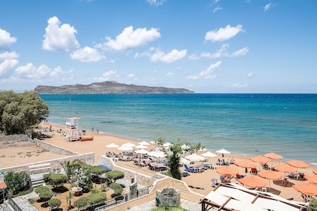 Blick von der Unterkunft. Hotel Koukouras