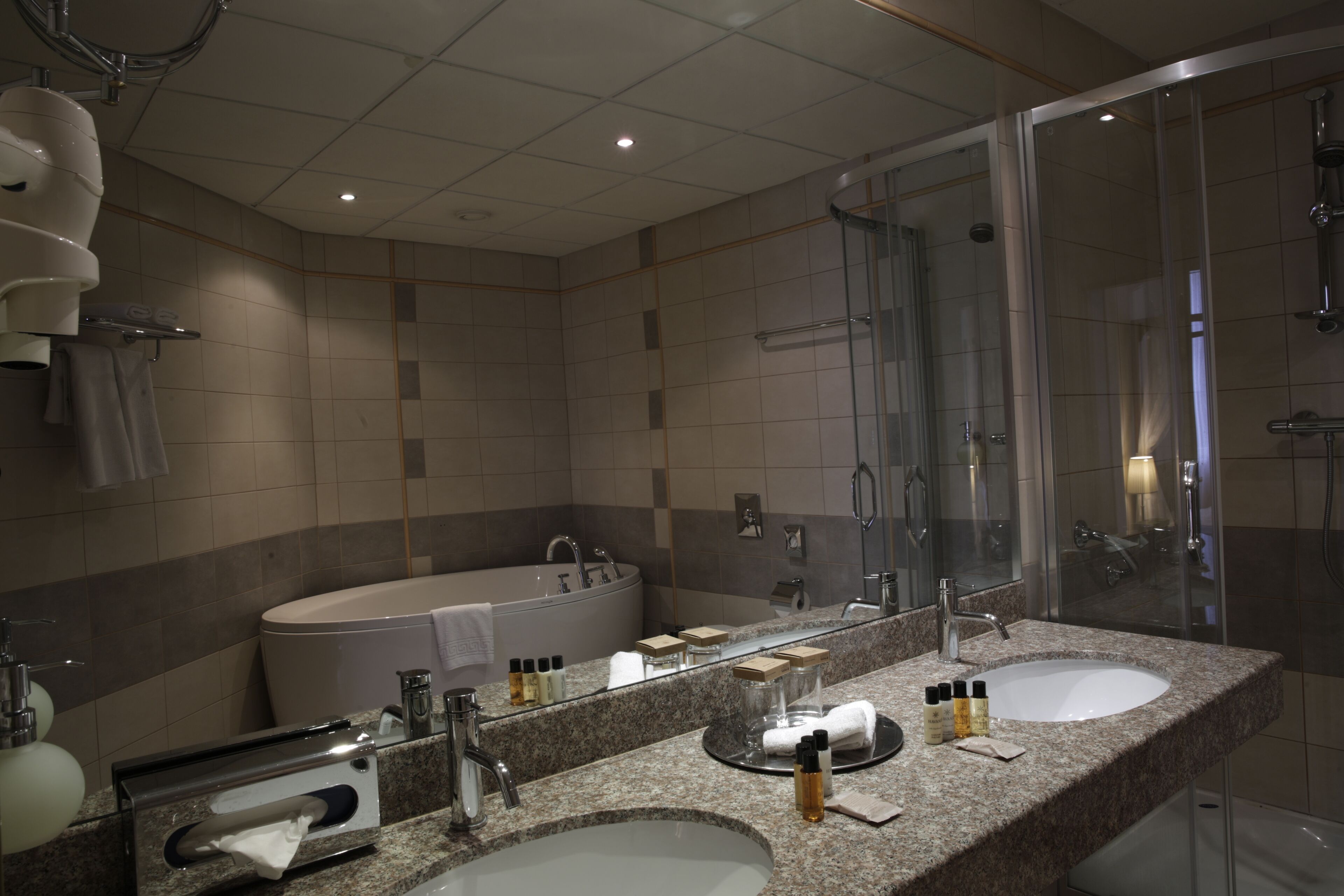 superior apartment | bathroom | free toiletries, hair dryer, towels, soap