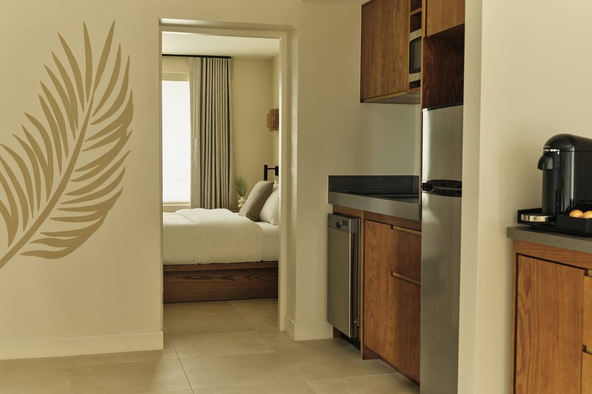 Premium bedding, blackout curtains, soundproofing