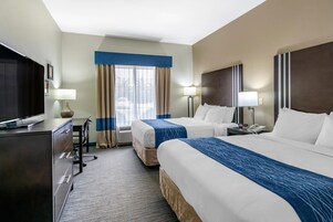 Room, 2 Queen Beds, Accessible, Non Smoking | Desk, iron/ironing board, free cribs/infant beds, free WiFi